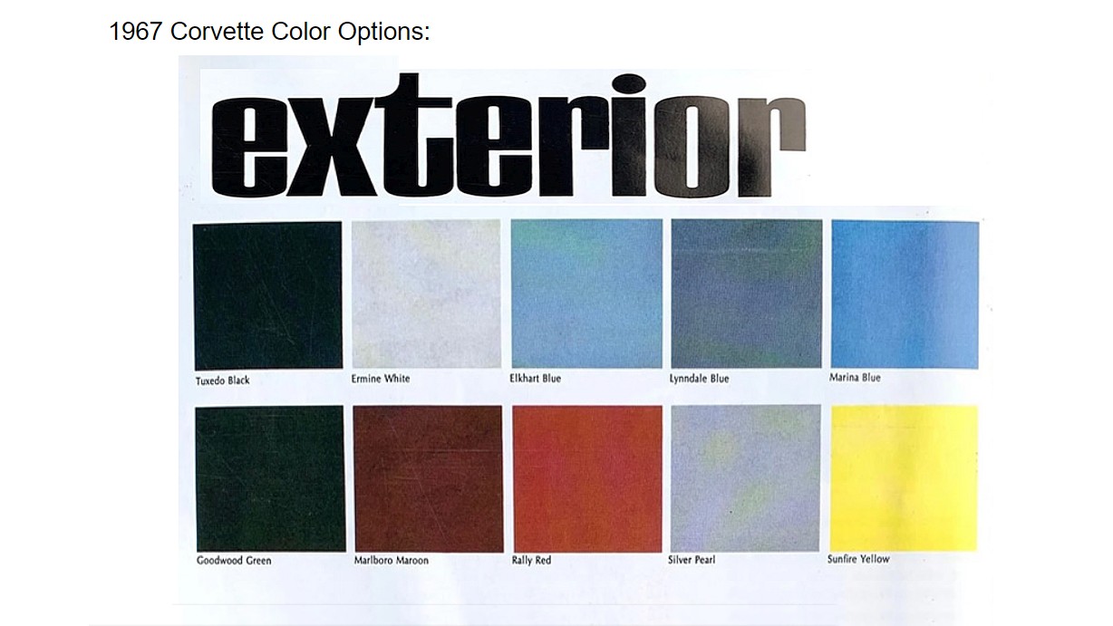 Click to Enlarge-Esc to Close Corvette Generations/C2/C2 1967 Colors.jpg